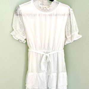 Translucent polka dot Sunday dress